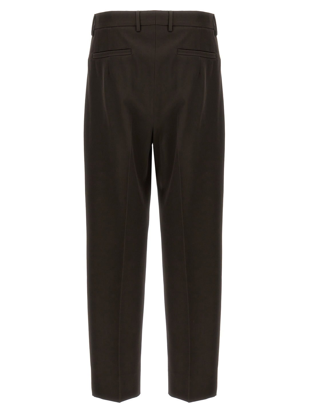 Front Pleat Pants Brown