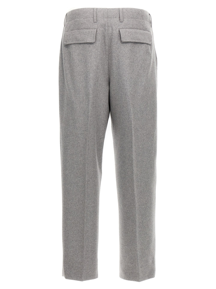 Cashmere Wool Pants Gray