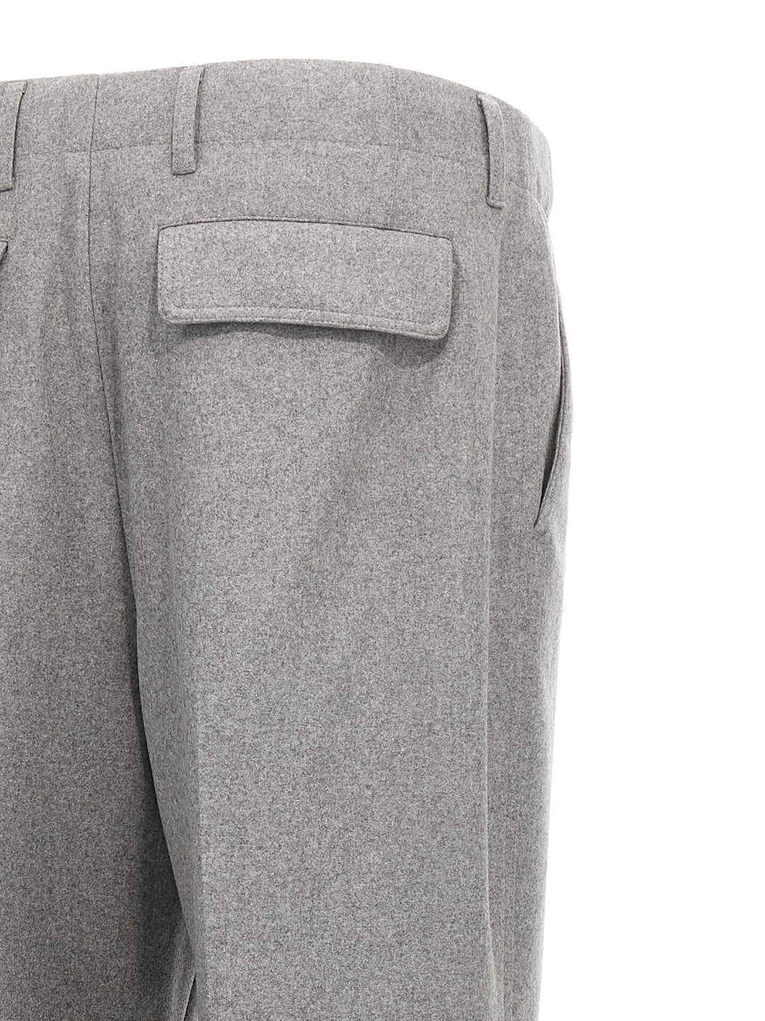 Cashmere Wool Pants Gray