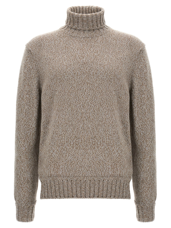 Turtle-Neck Sweater Sweater, Cardigans Beige