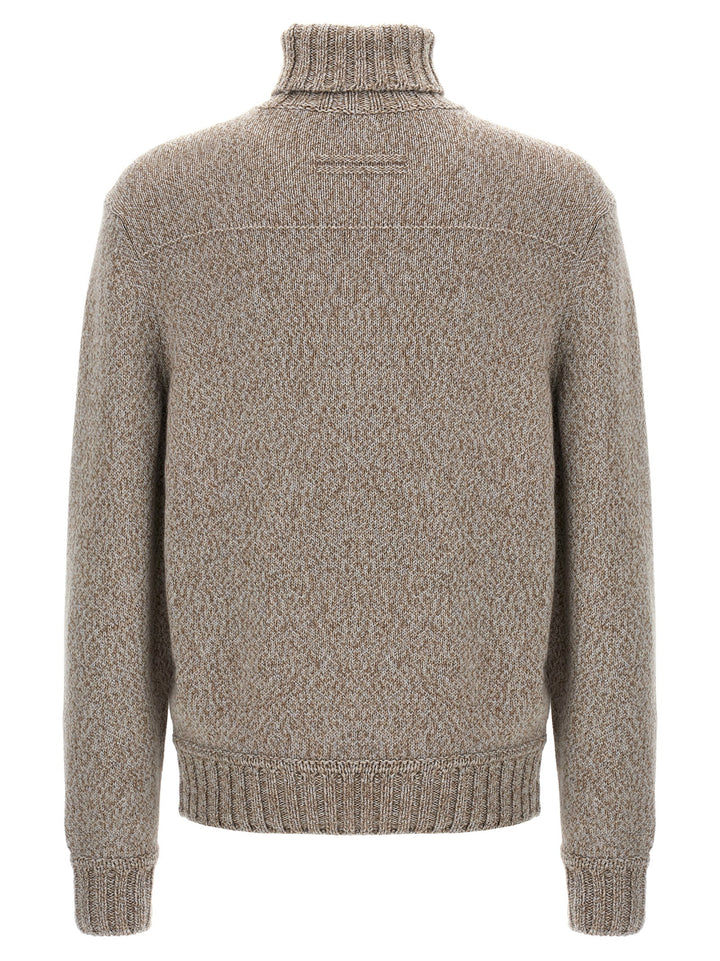 Turtle-Neck Sweater Sweater, Cardigans Beige