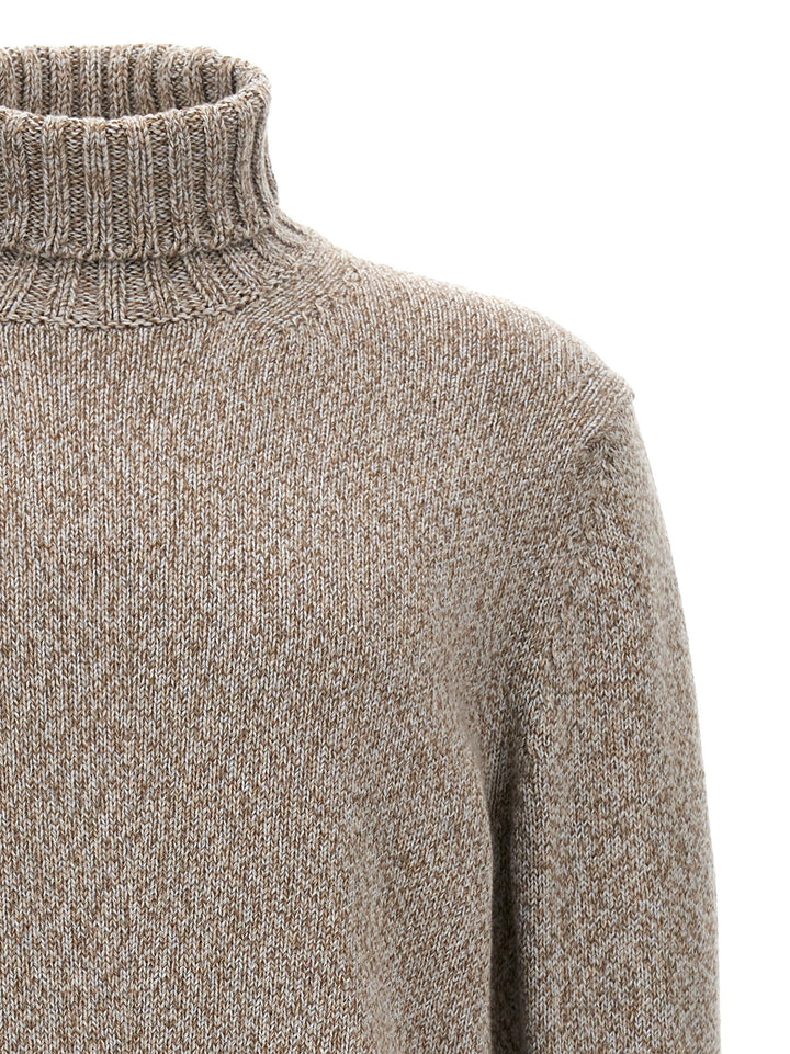 Turtle-Neck Sweater Sweater, Cardigans Beige