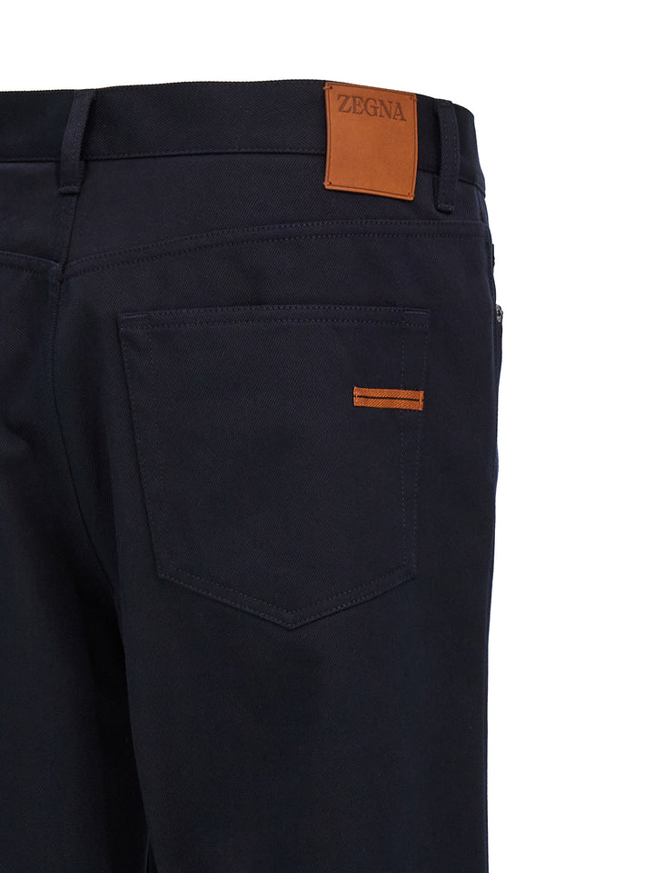 Canvas Pants Blue