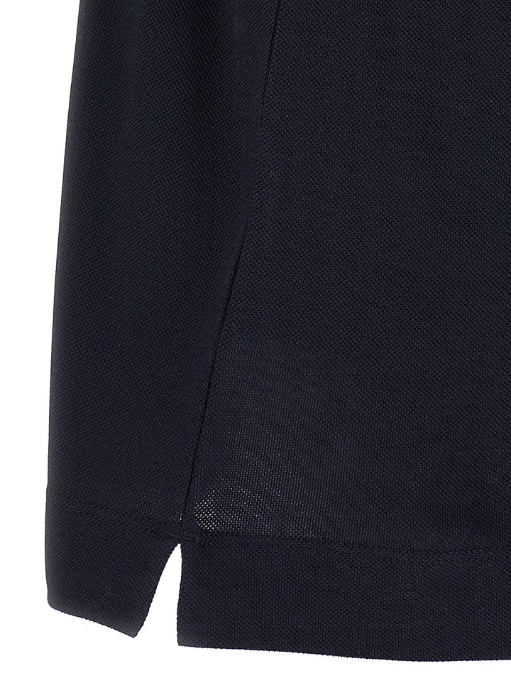 Zegna Piqué  Shirt Polo - Blue | d05e658a108b00419f143409595c66d695e4389a