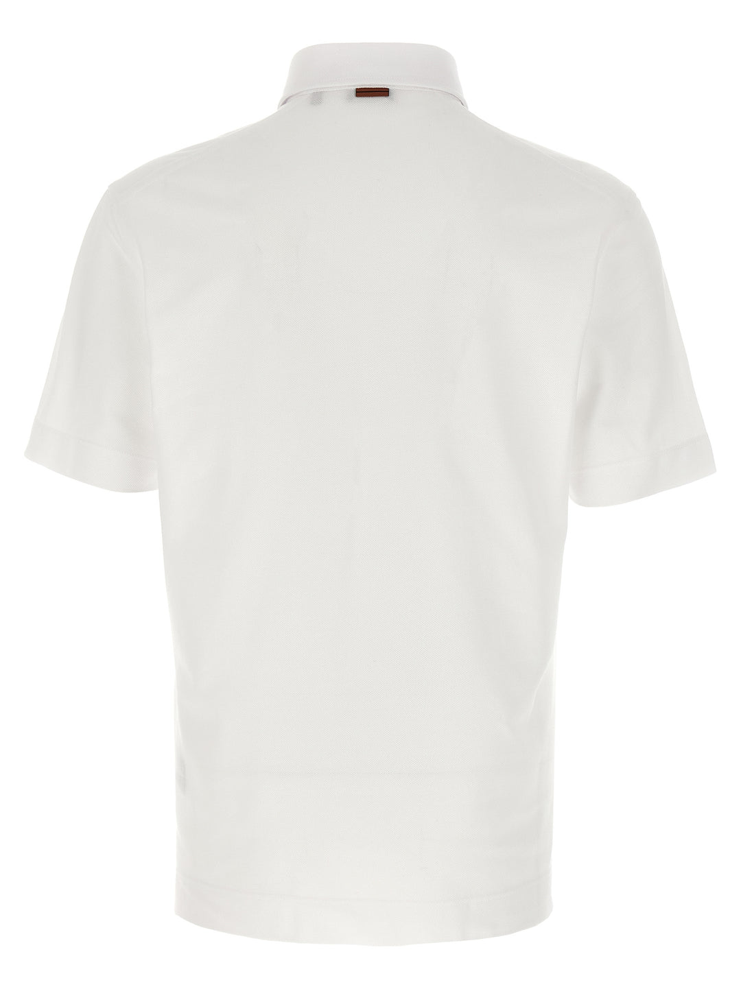 Zegna Piqué  Shirt Polo - White | 6aa536bc1b1abad91f088056191994ea1b0e5d26