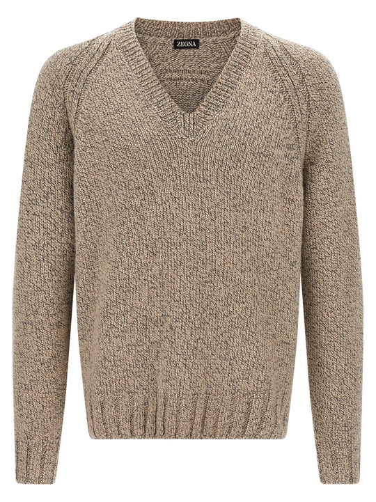 Cashmere Sweater Sweaters And Cardigans Beige