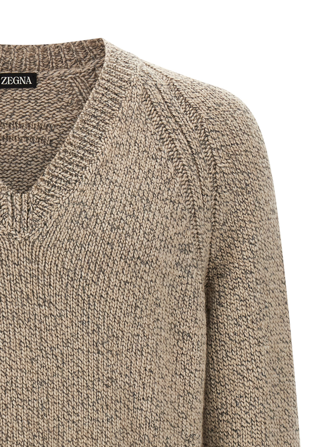 Zegna Cashmere Sweater Sweaters and Cardigans - Beige | 65c77d453238b43162e27e43f00409416e7fe4c6