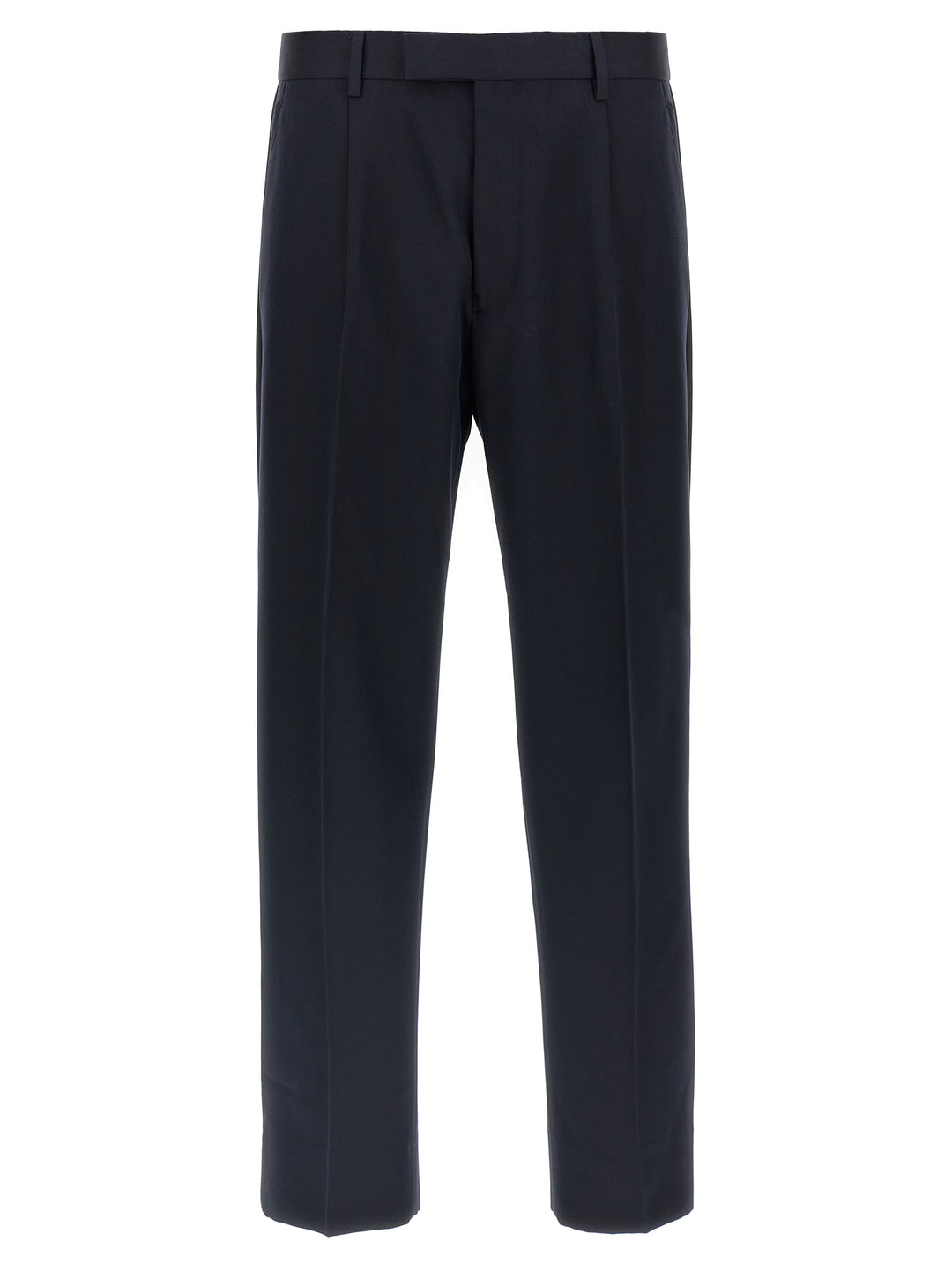 Zegna Cotton Wool Pants - Blue | 05c8b7fab98ef70547983428182d26fd1e6312b2