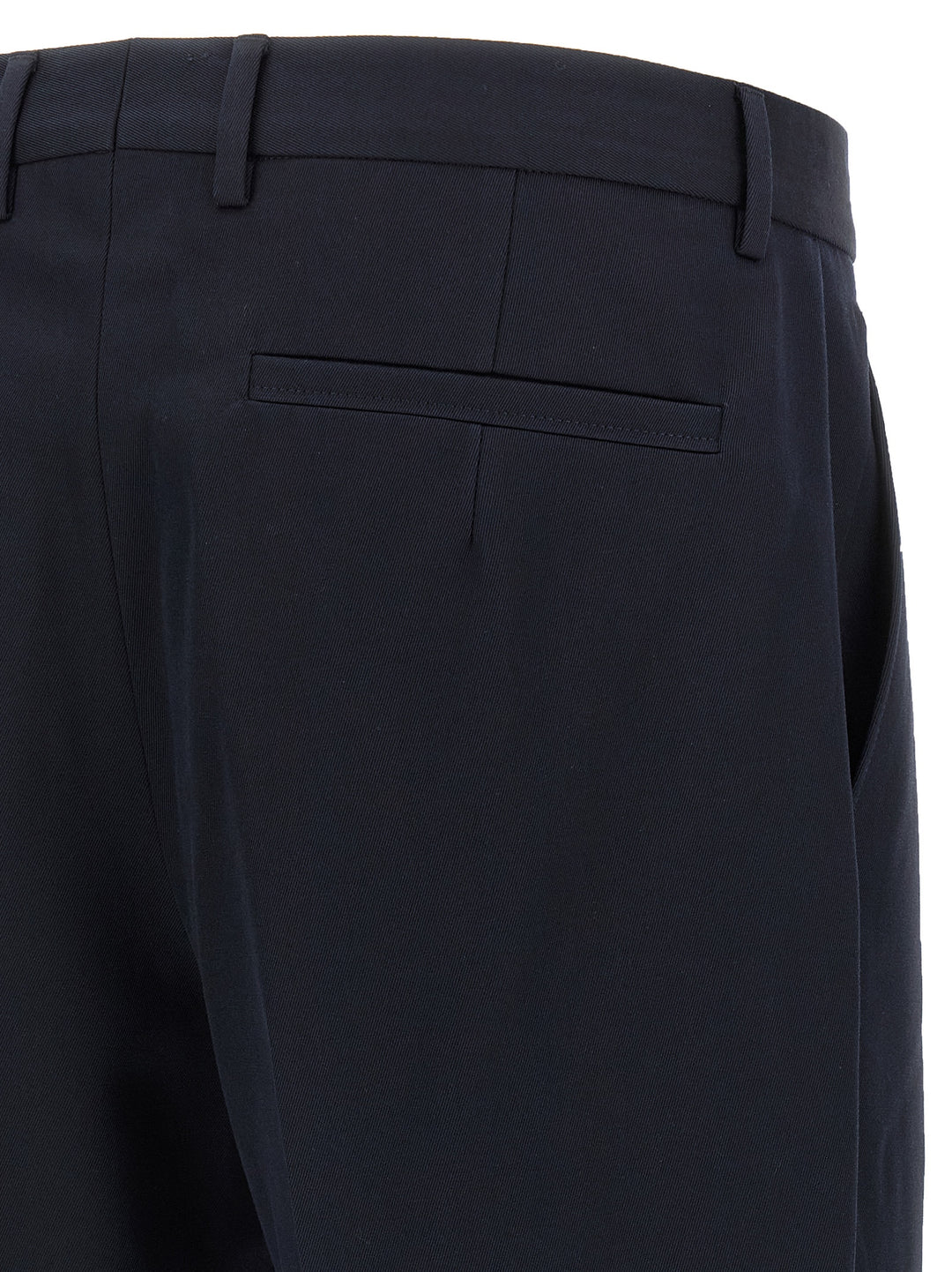 Zegna Cotton Wool Pants - Blue | 6e9e42806ea4cd857d5bd537e237dbb0bf2bbbf3