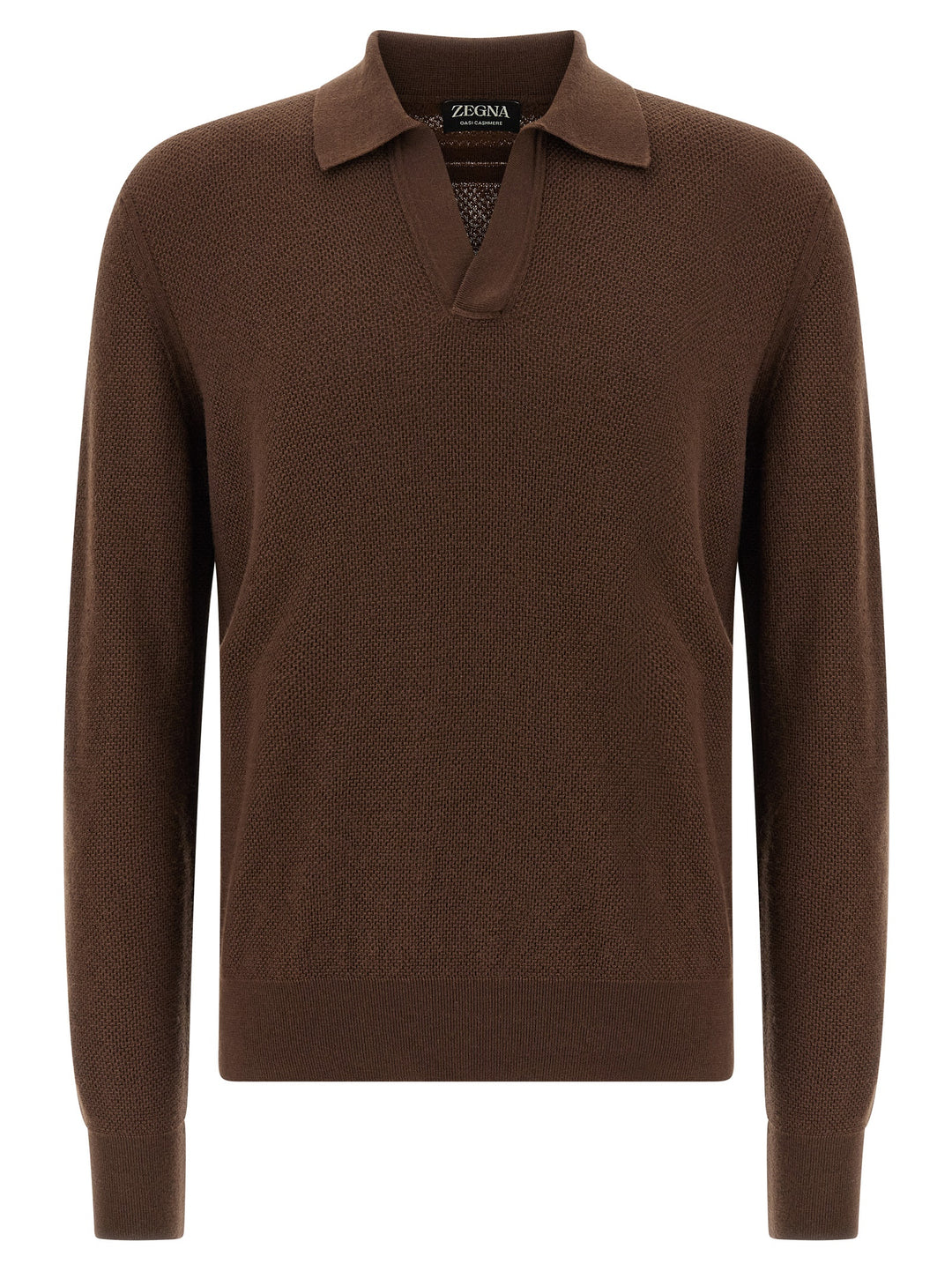Zegna Oasi Cashmere Polo - Brown | 456d3fbcdd1d0f050e436fbe688d95adba254a9d