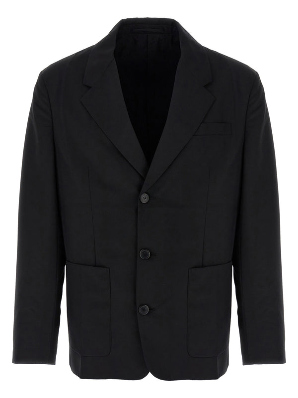 Single-Breasted Blazer Black