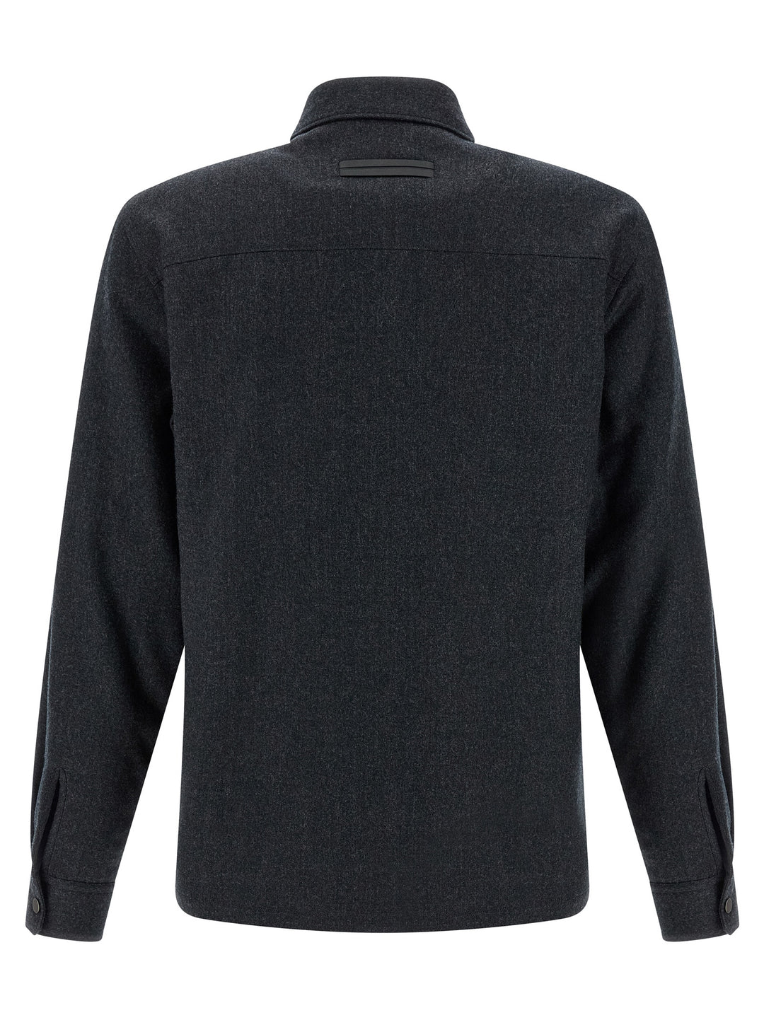 Zegna Techmerino Overshirt Shirt and Blouse - Gray | 48a73dfec5f03af383c4c93731de086fb68e9ca2