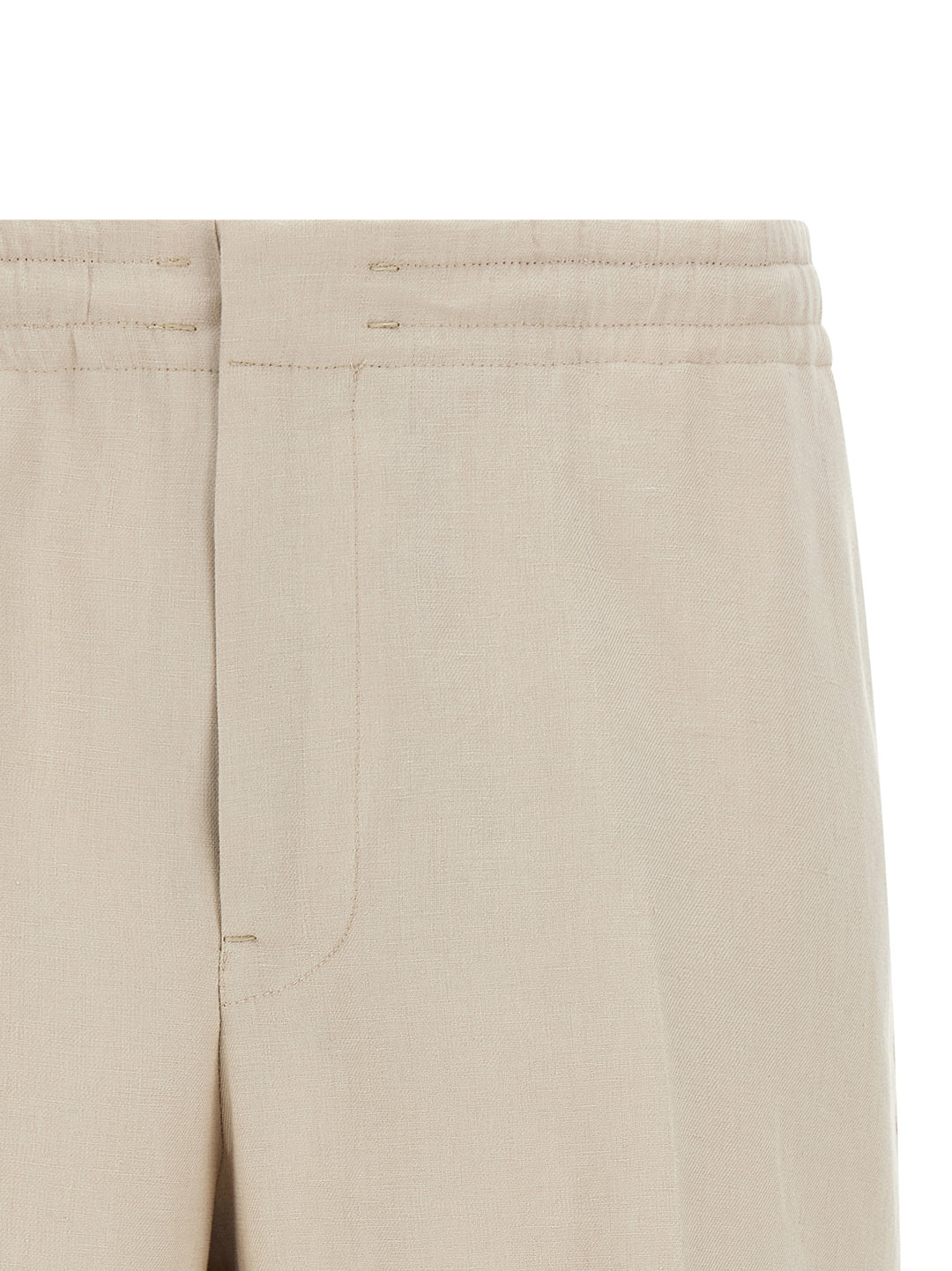 Zegna Linen Bermuda Shorts Bermuda and Short - Beige | df789a69686093f282ded53517fe6caf0dc5d2db