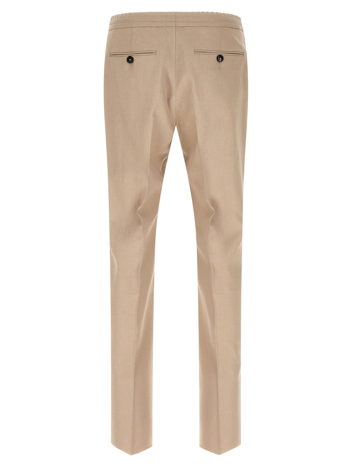 Zegna Linen Trousers Pants - Beige | db5f3a19ecd04270123944c26d879a4674934445