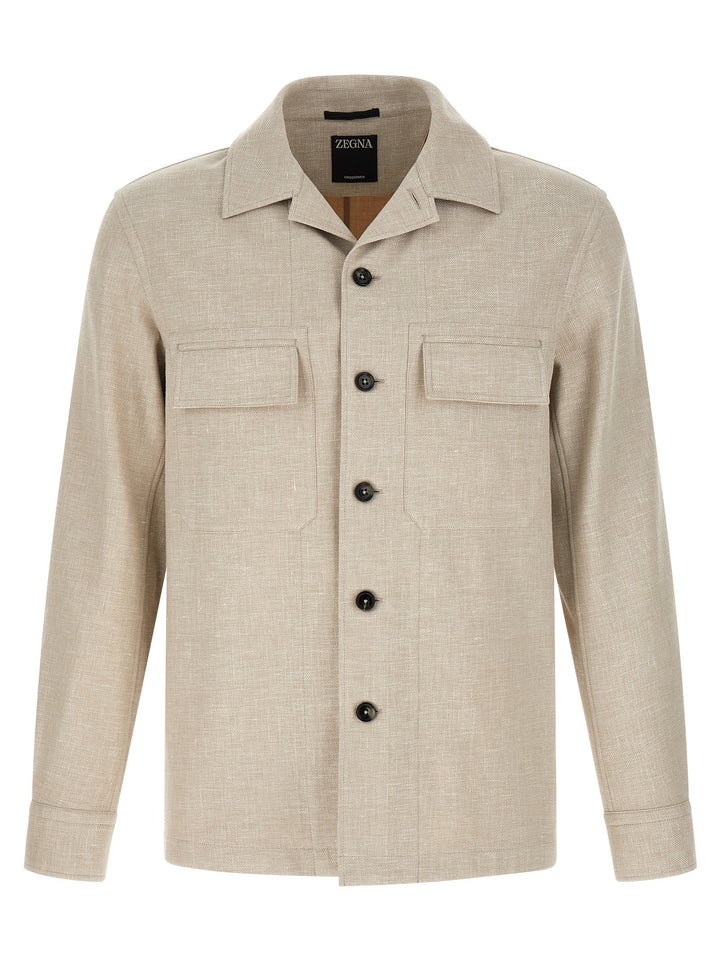 Zegna Crossover Shirt and Blouse - Gray | 821c5cde594ac966c63c01317e8ef6795061c722
