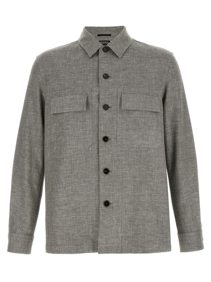 Zegna Crossover Shirt and Blouse - Beige | 13e9c1e9ef161dd6bbd37b5063f8188fc8504e2d
