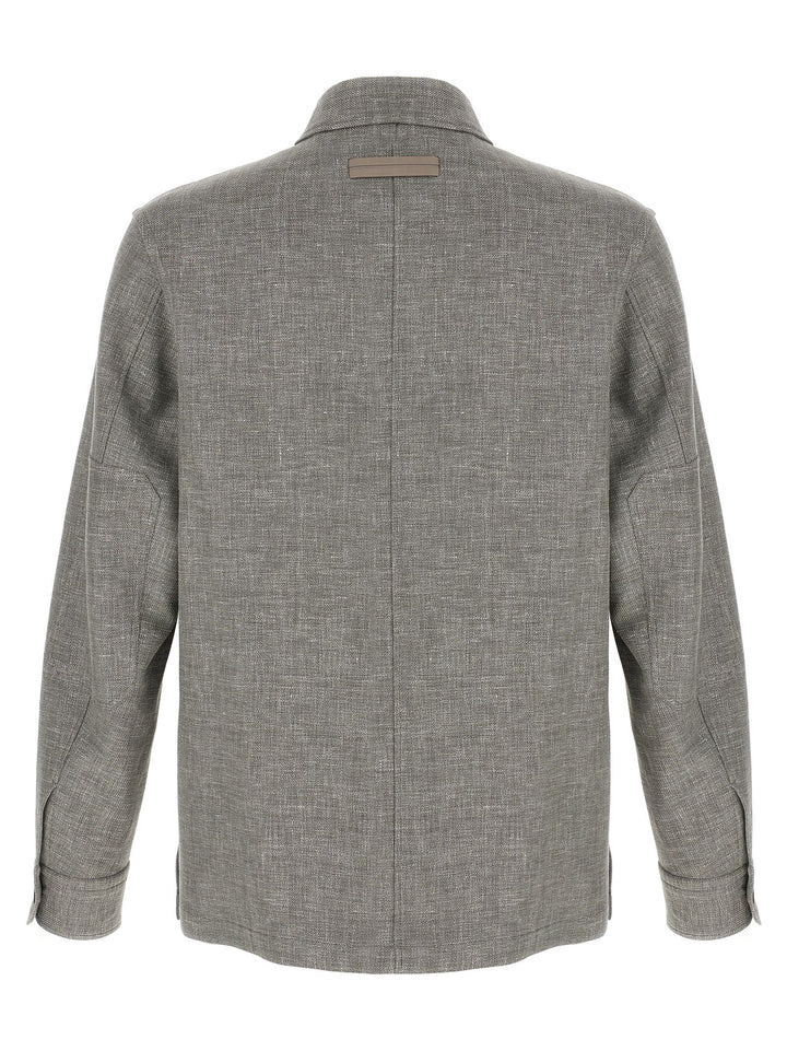 Zegna Crossover Shirt and Blouse - Beige | f75cb352392e5fa7aef0bcf1650e4d363c114975