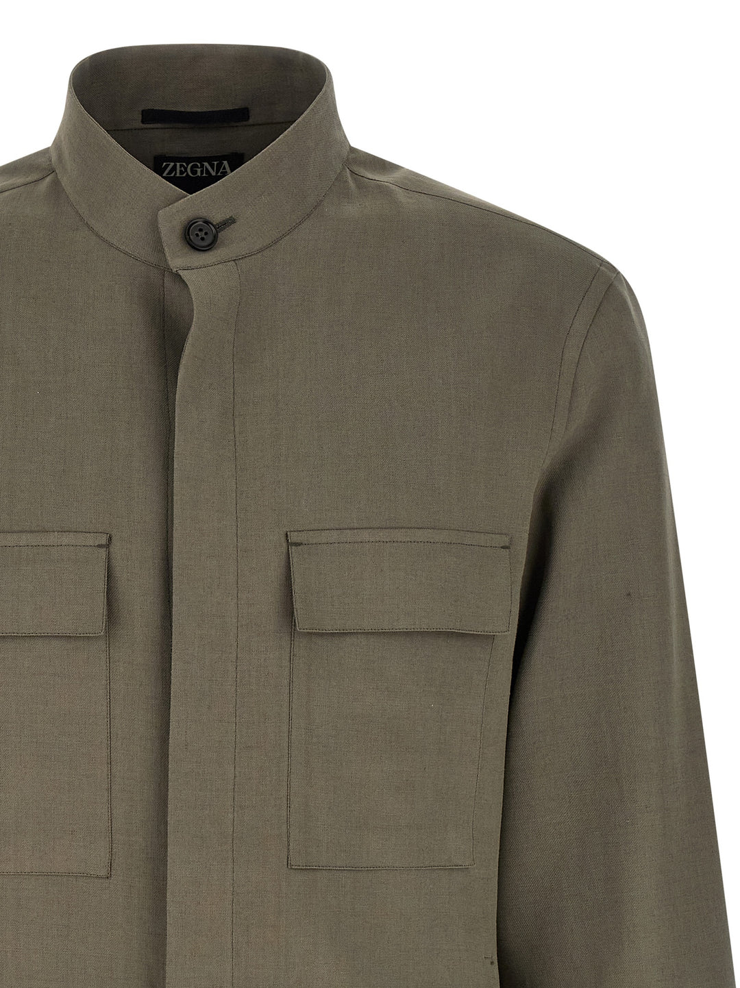 Zegna Oasi Lino Shirt and Blouse - Gray | 454465c7eca293a2c9221b613d4cba30040a4473