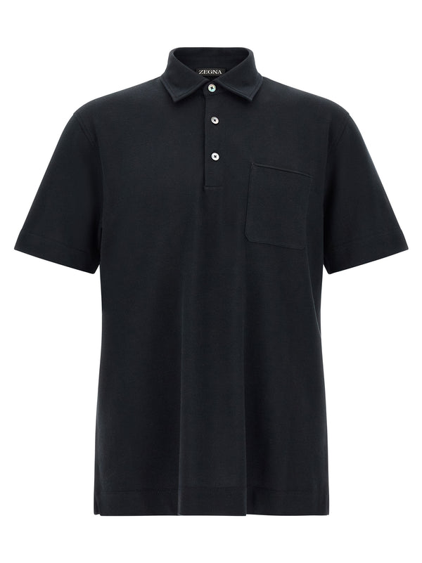 Shirt With Pocket Polo Blue