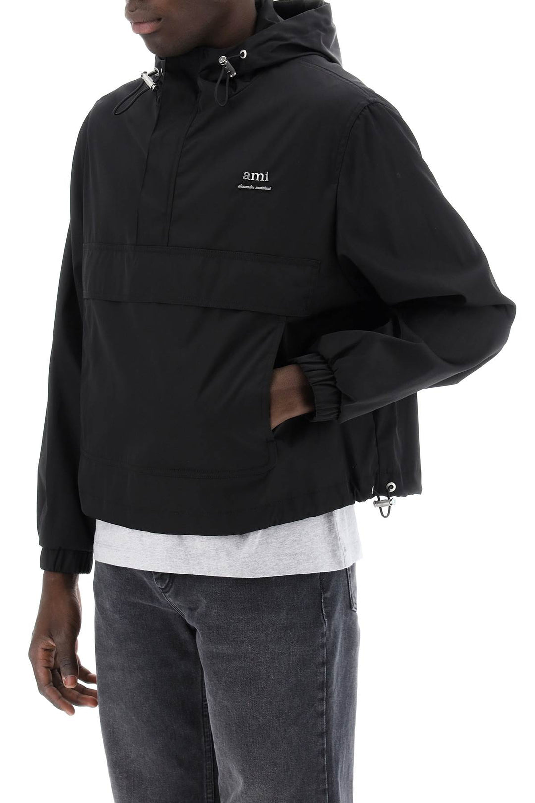 Windproof Anorak Jacket With Hood