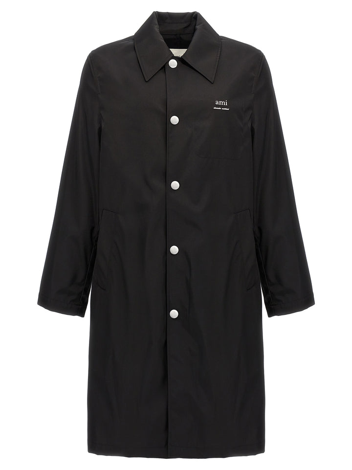 Technical Twill Trench Coat Coats, Trench Coats Black