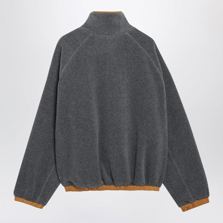 Ami Paris Ash Grey Fleece Vareuse