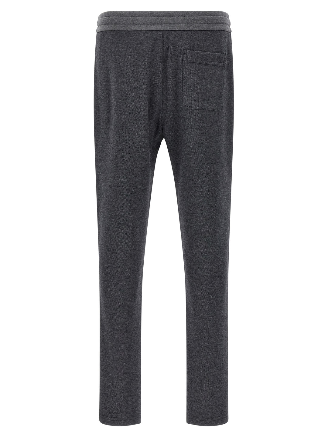 Brioni Piquet Joggers Pants - Gray | f79cb95dc018fda52116c1d4b107aea655a72f9c