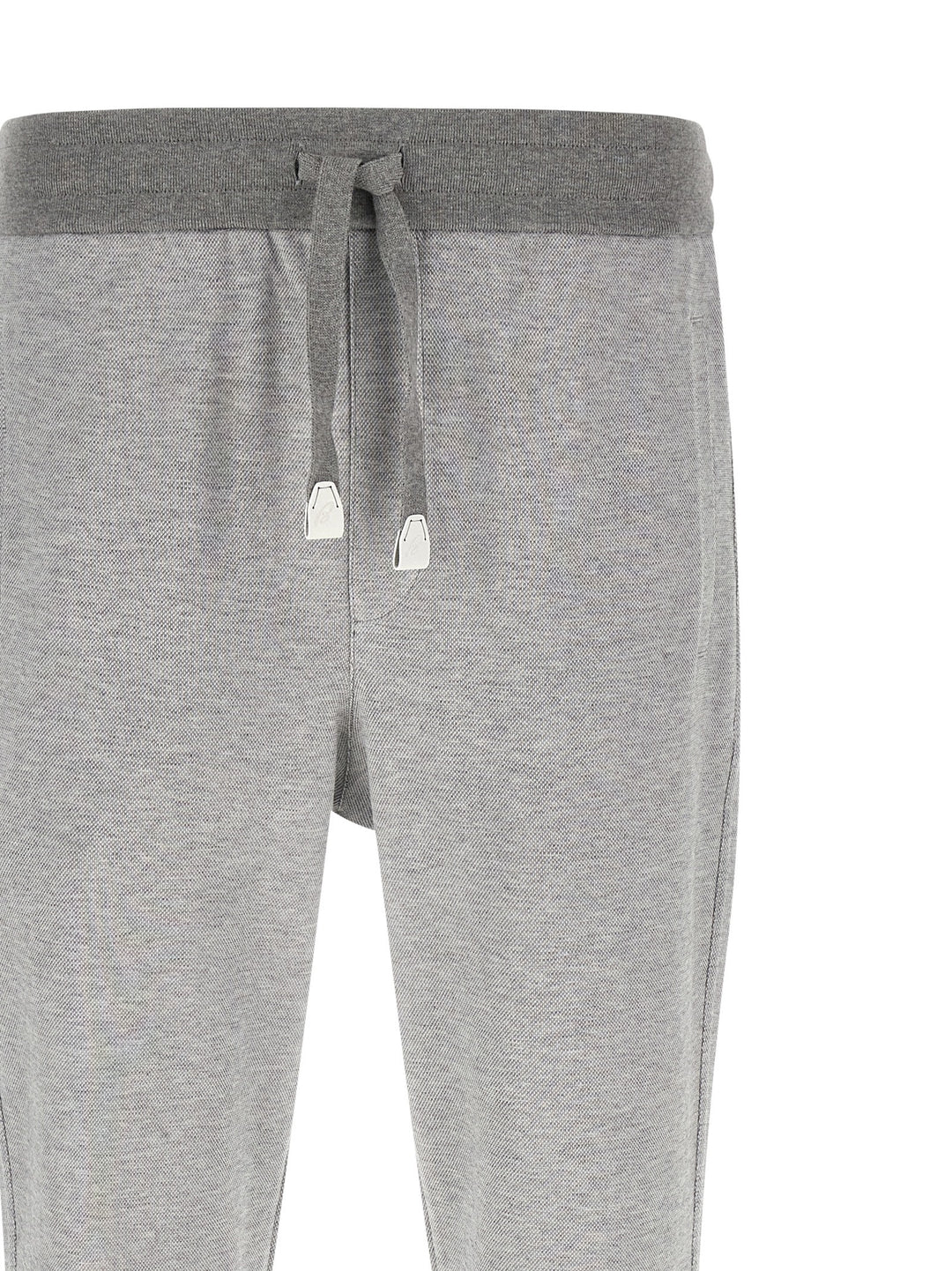 Brioni Piqué Cotton Joggers Pants - Gray | 8bde8d59b80228ada67f05f2aeff294c58ca329b