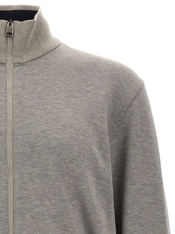 Processed Cotton Sweatshirt Gray