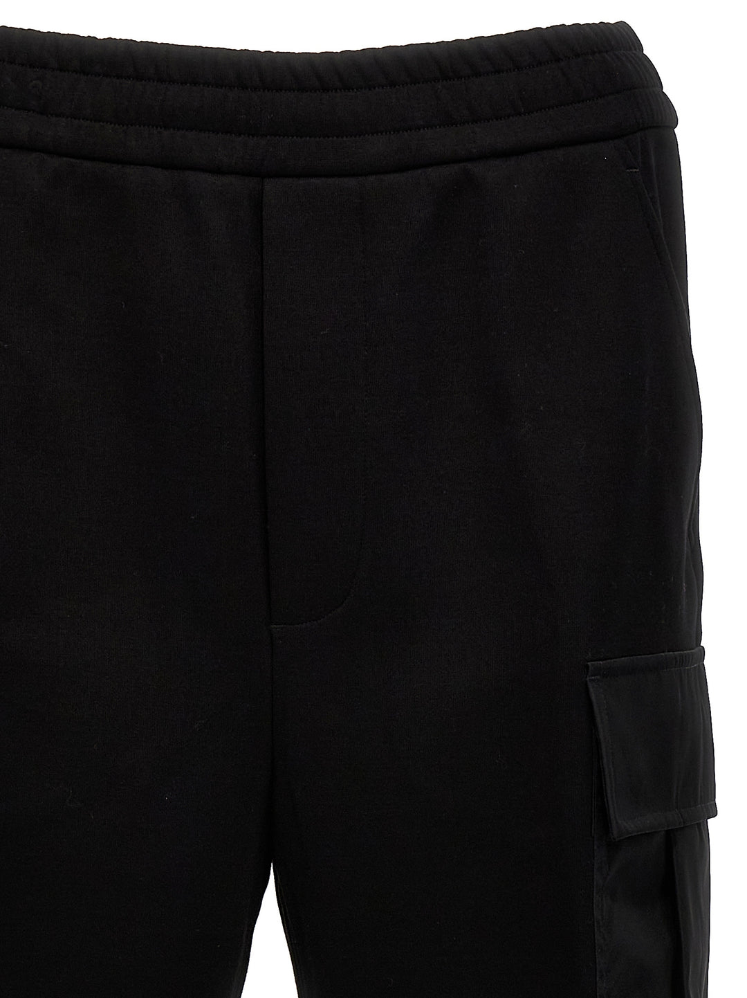 Prada Nylon Insert Cargo Joggers Pants - Black | fec839d4c576c0777c0f4cd7950fab8f5675a425