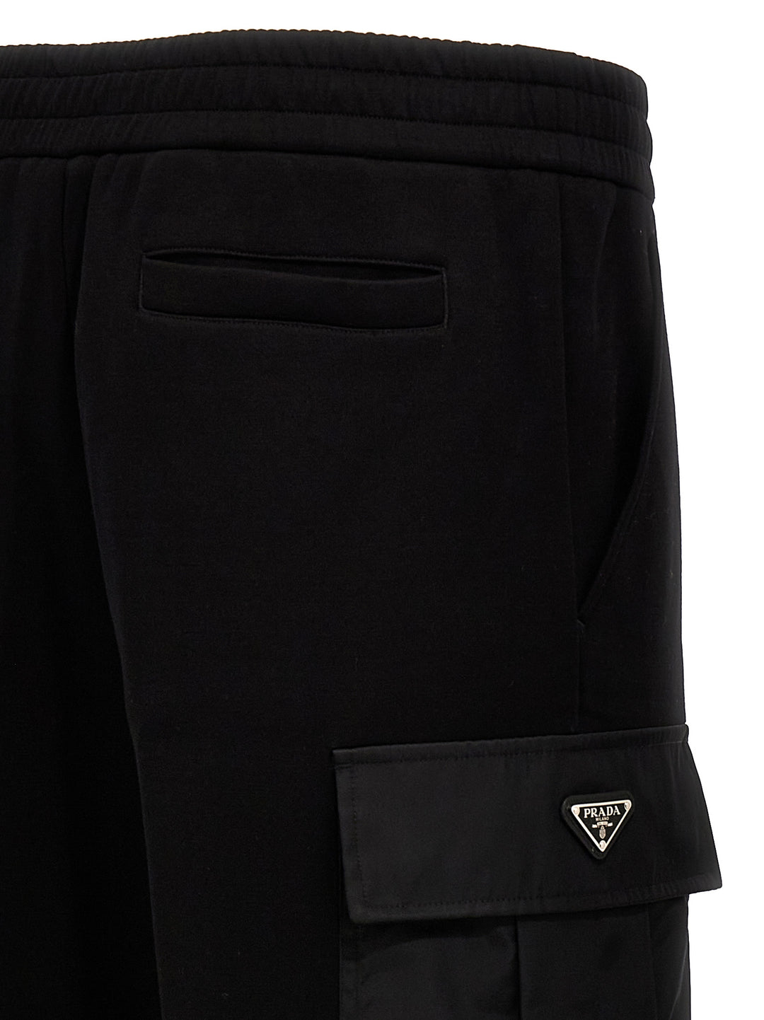 Prada Nylon Insert Cargo Joggers Pants - Black | 0b5b8963e32ddff94e9c9ba6986d1971b60b06b5