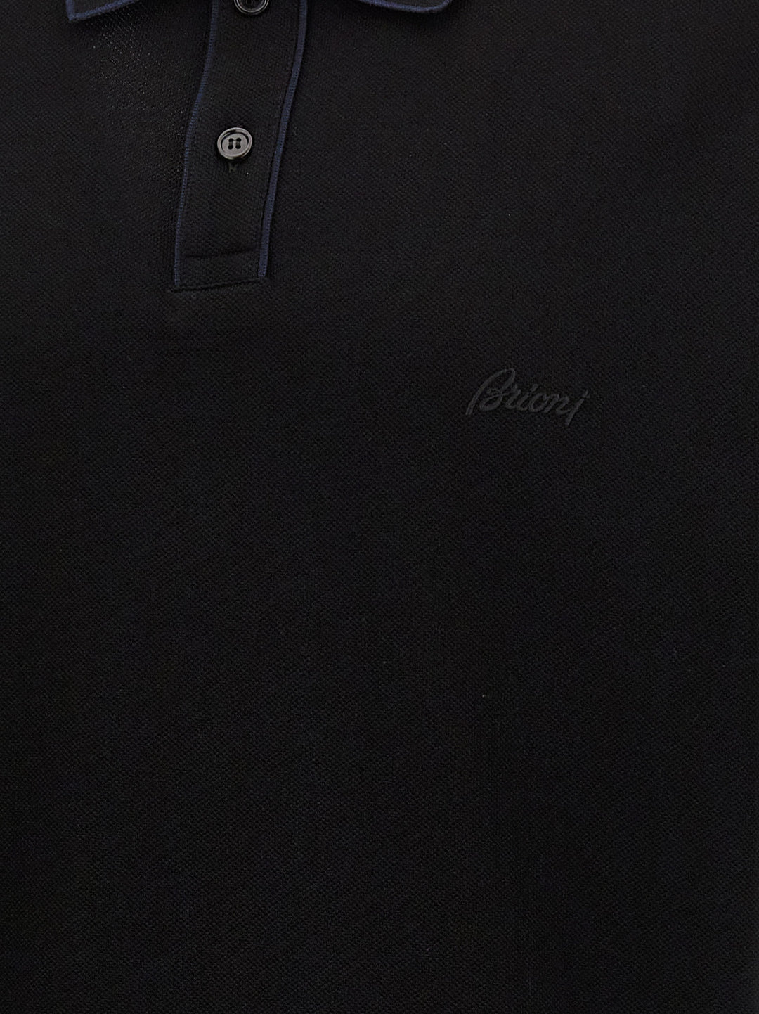 Logo Embroidery  Shirt Polo Black