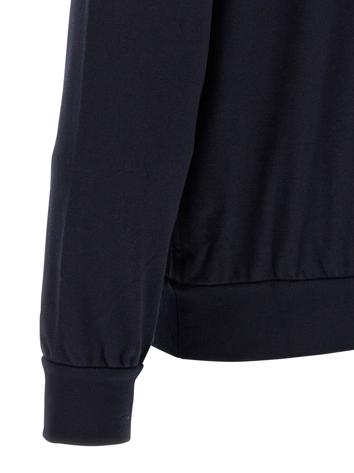 Brioni Cotton Hoodie Sweatshirt - Blue | fa94a40c65f88faf9ca1f880ce9282225fe95b04