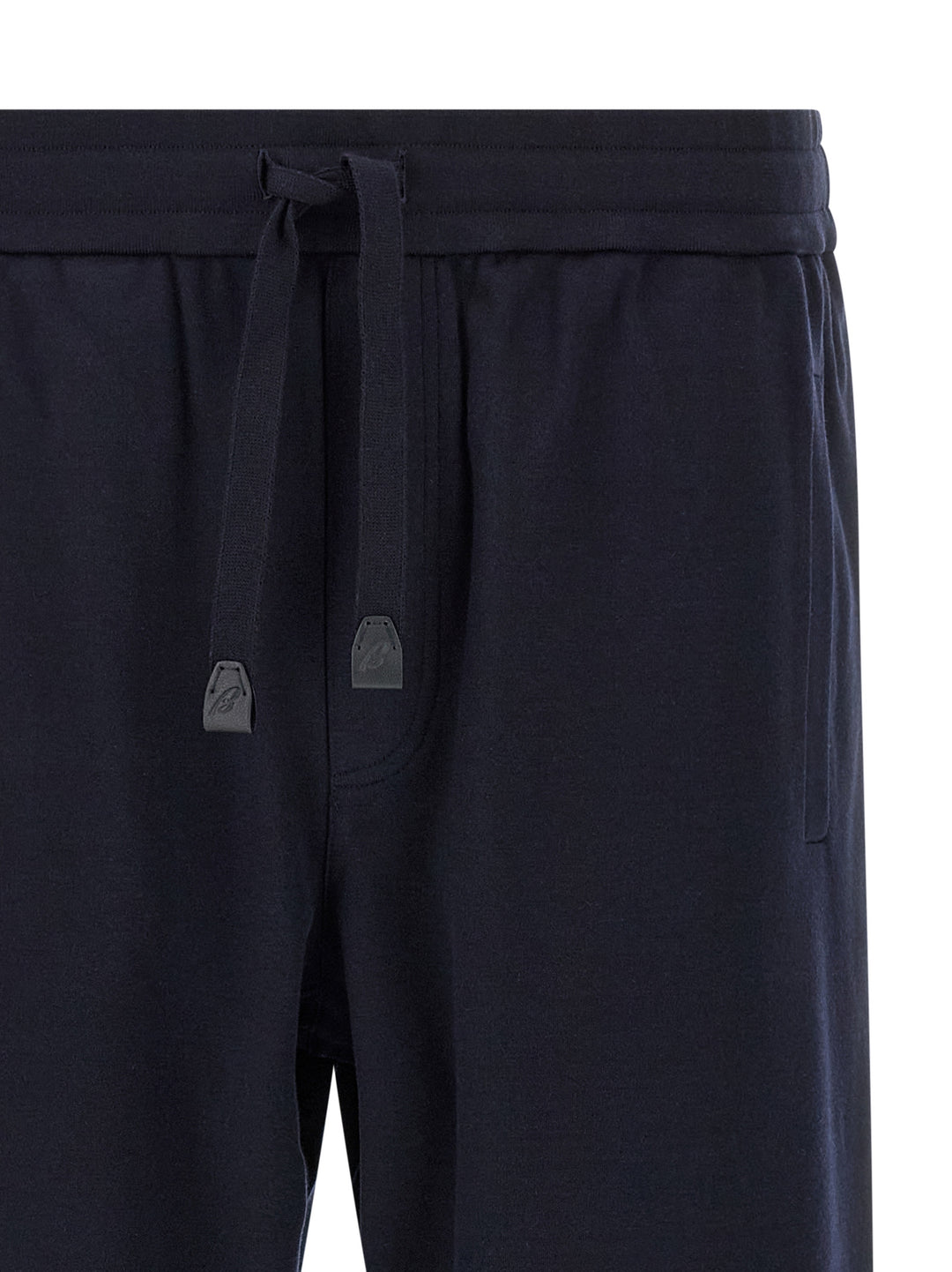Brioni Cotton And Cashmere Joggers Pants - Blue | 1b2924bbf1514a6c140da51954158e0a92e8cb21