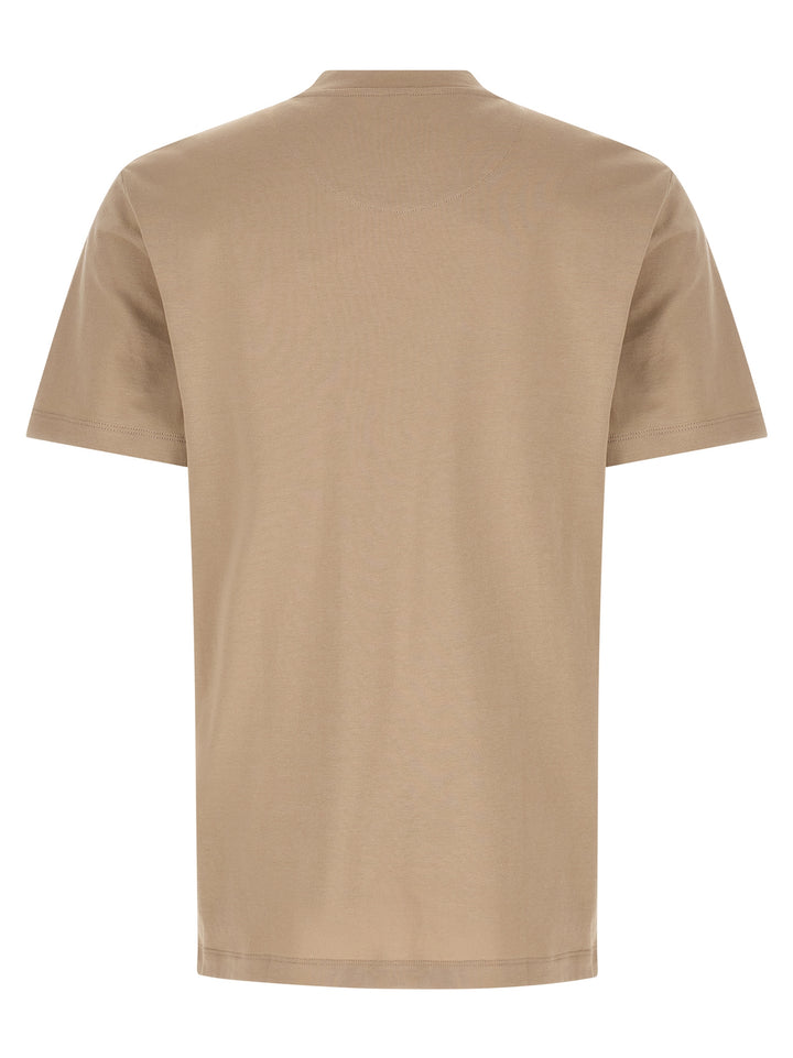 Brioni Carbonated Cotton T-shirt - Beige | 18c7a8b73d30f746bc51e44304cb630262c99d12