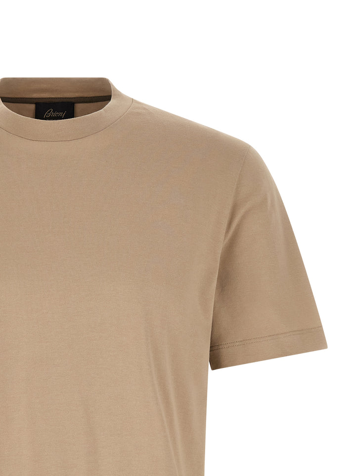 Brioni Carbonated Cotton T-shirt - Beige | 437e8b116b435d337402bc36d07351b93f98ad18