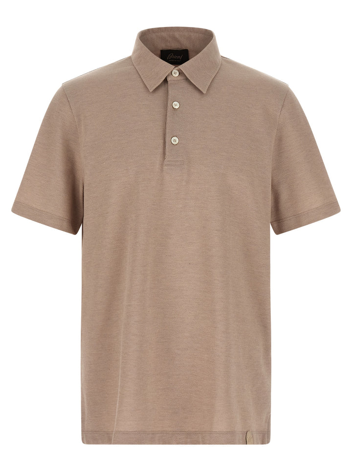Brioni Cotton  Shirt Polo - Beige | 0d004e9bce2dafddf78f15911ab09a4ceeb312ee