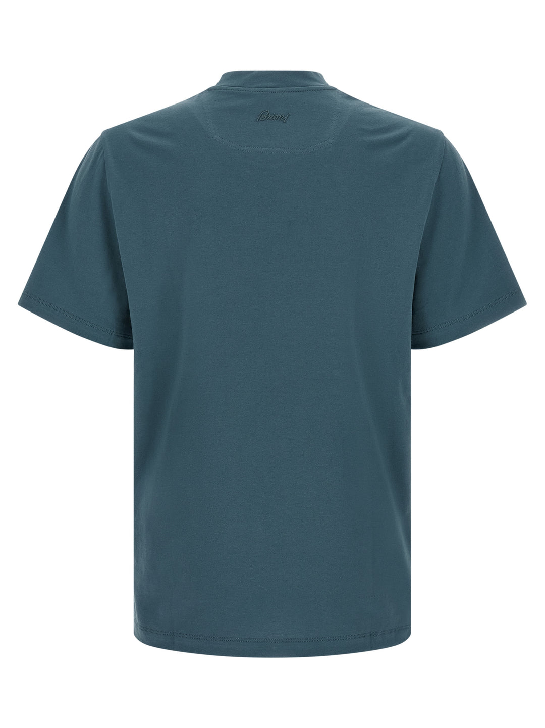 Brioni Logo Embroidery T-shirt - Blue | 9bffd4ea6cd2c06e13a5d20716de990e4ad1c0f5