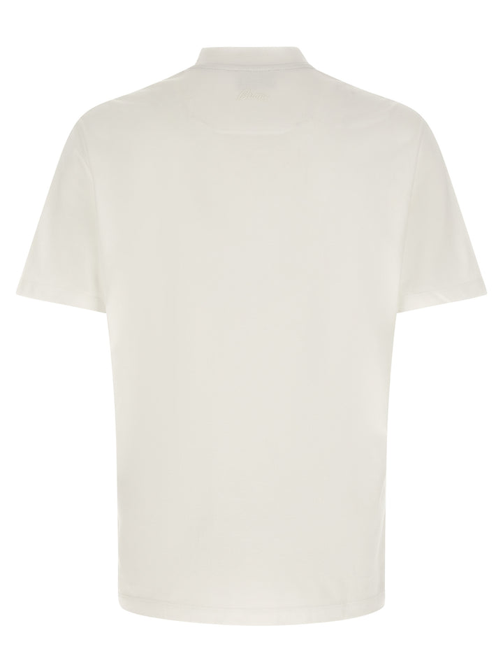 Brioni Logo Embroidery T-shirt - White | dae33146154725593907e04431e137c12b741bb8