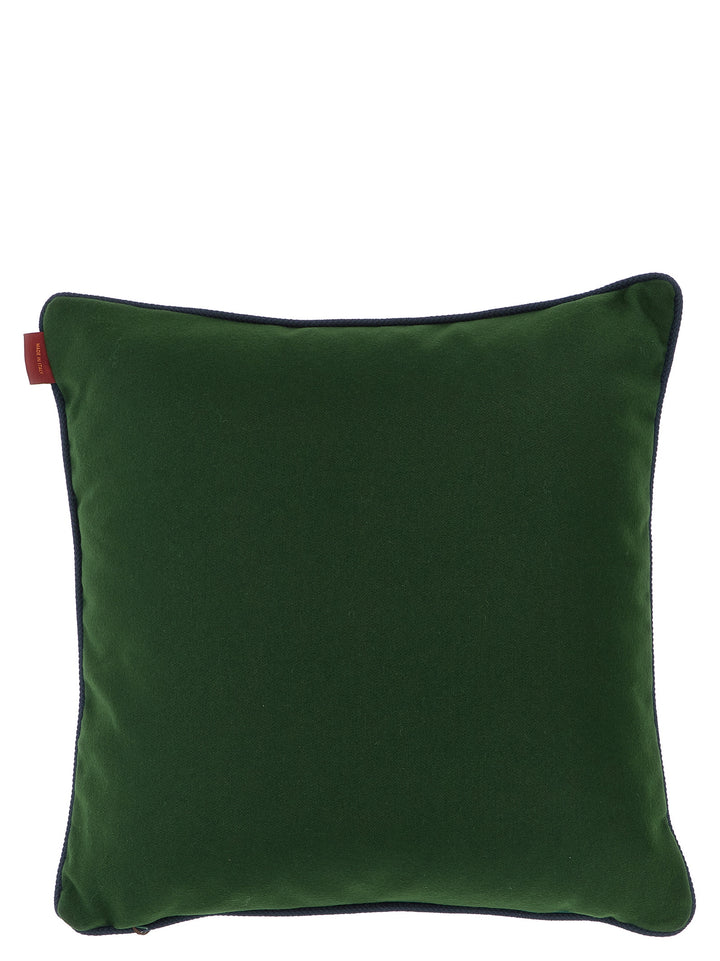 Etro Home Spunga Logo Cushion Cushions - Green | cd44344ff4013d6dabc8a577ece8fc039878c04b