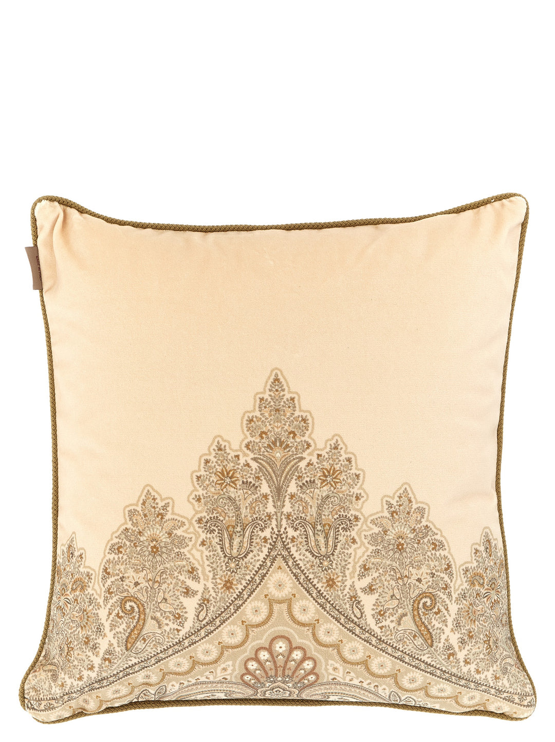 Etro Home Velvet Pillow Cushions - Beige | 648845f64b045600126ee6529186eb316e9df793