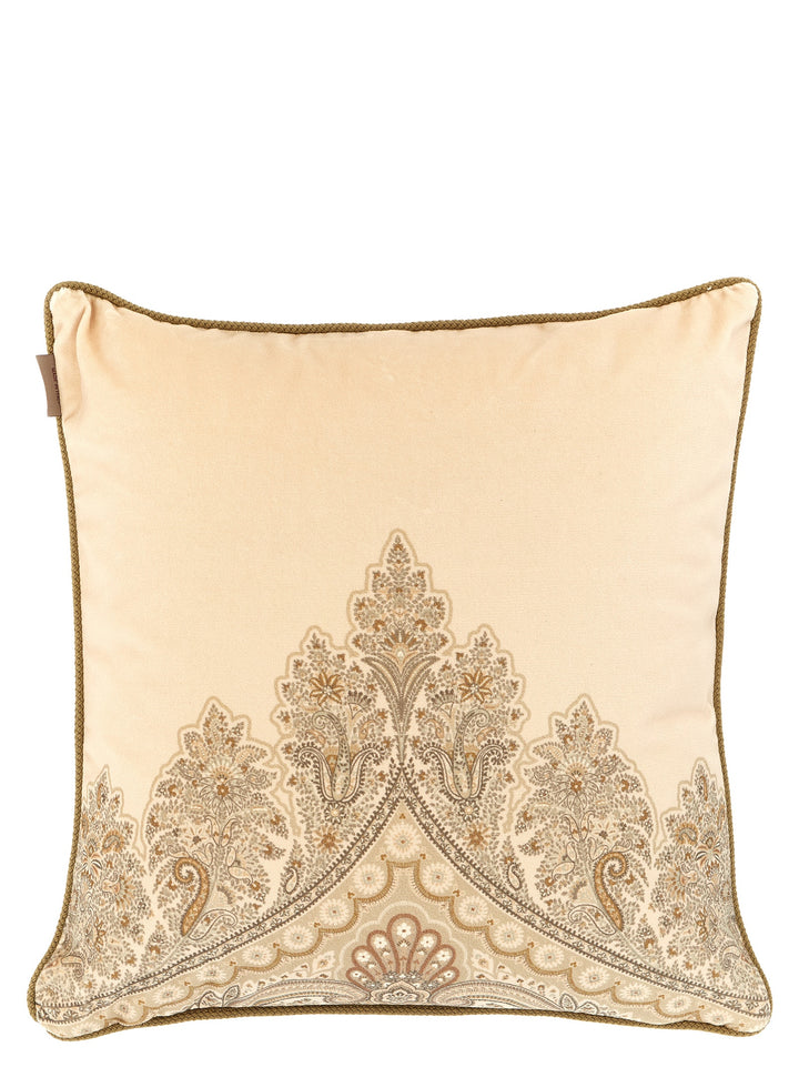 Etro Home Velvet Pillow Cushions - Beige | 648845f64b045600126ee6529186eb316e9df793