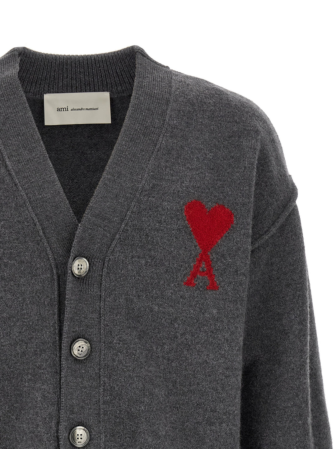 Ami Paris Ami De Coeur Sweaters and Cardigans - Gray | 23cdcd22c9ad61eb77882cd57824a4734d897e5b