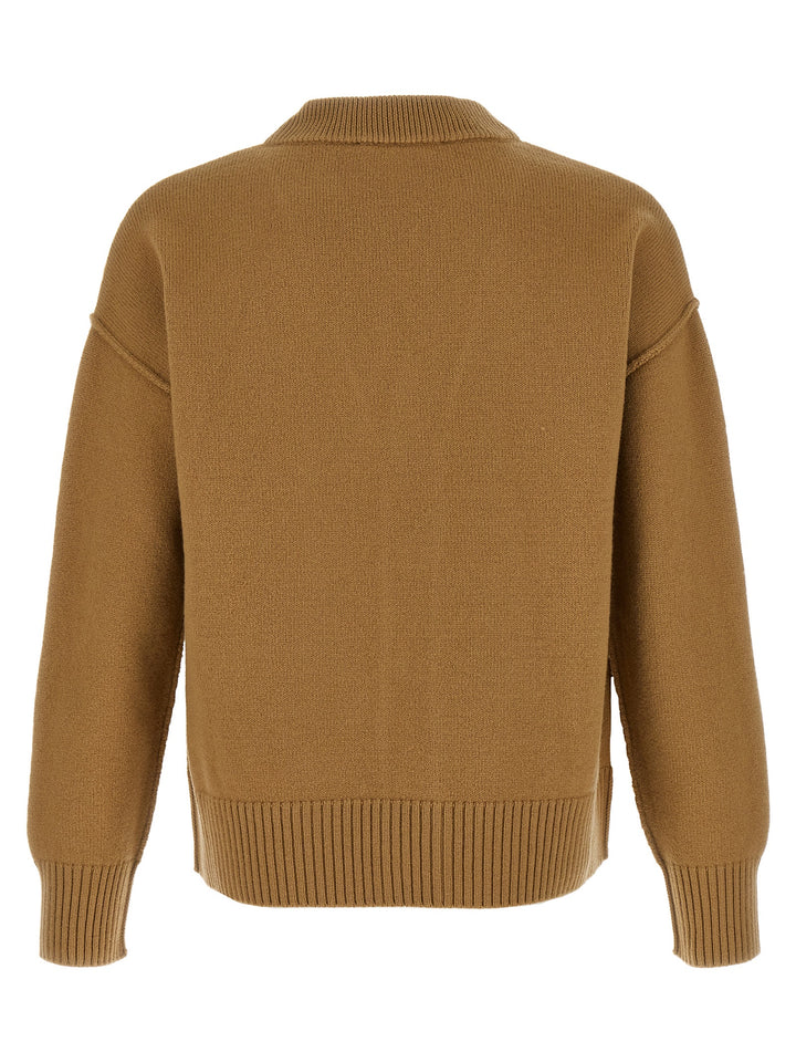 Ami Paris Ami De Coeur Sweaters and Cardigans - Beige | 853cddec7e4fb363c28ec379390580f0add7e564