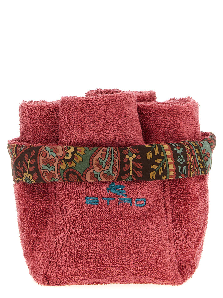 Etro Home Giano Towels - Red | bdbcba45af81500cdcb21dcfcbb0466f7349a746