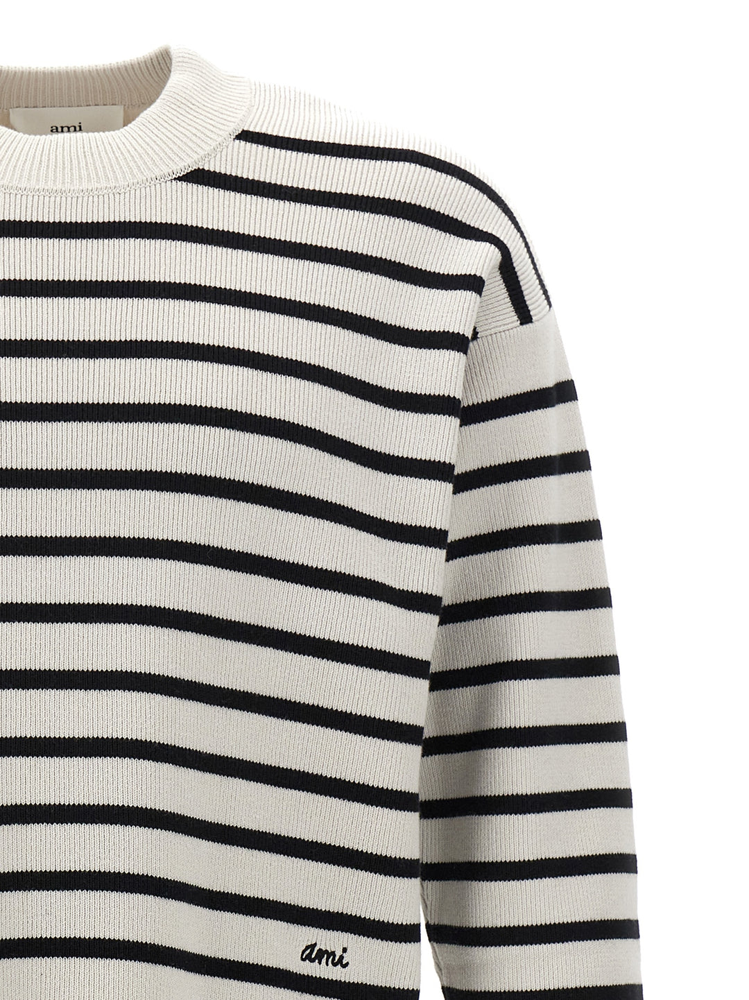 Ami Sailor Sweater, Cardigans White/Black