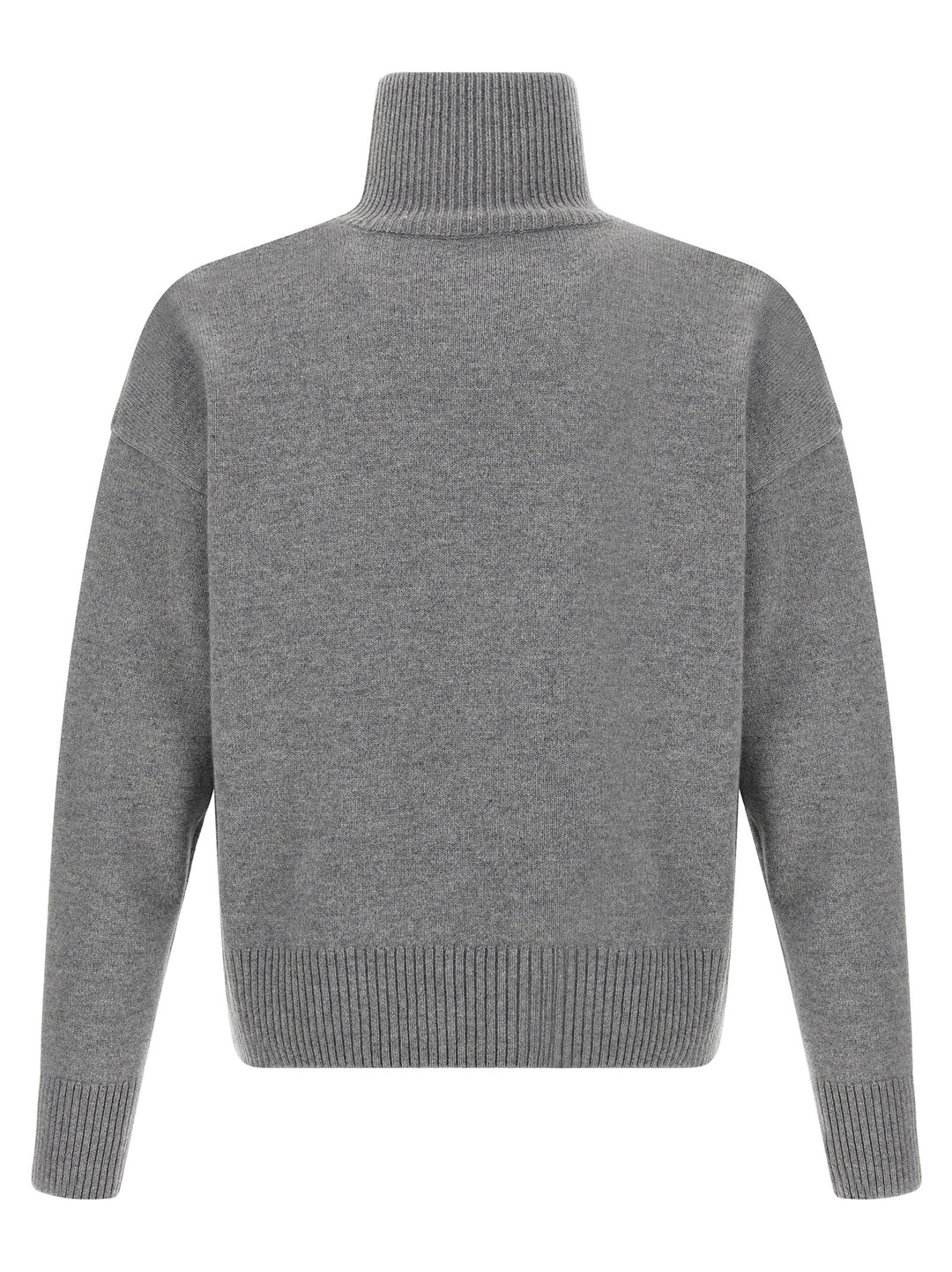 Ami Paris Puff Logo Sweater Sweaters and Cardigans - Gray | 94a41e66292779137f5c8da8cf2535072e4e629e