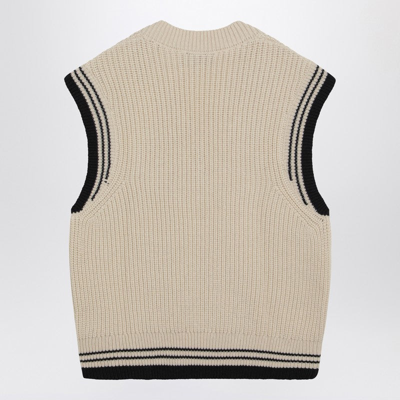 Ami Paris Vests - White | 34fbcbe7d8e3d36e5245e9f309363e6c6bbbbe1d