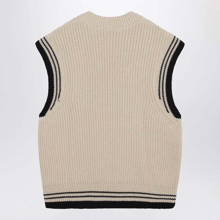 Ami Paris Vests - White | 34fbcbe7d8e3d36e5245e9f309363e6c6bbbbe1d