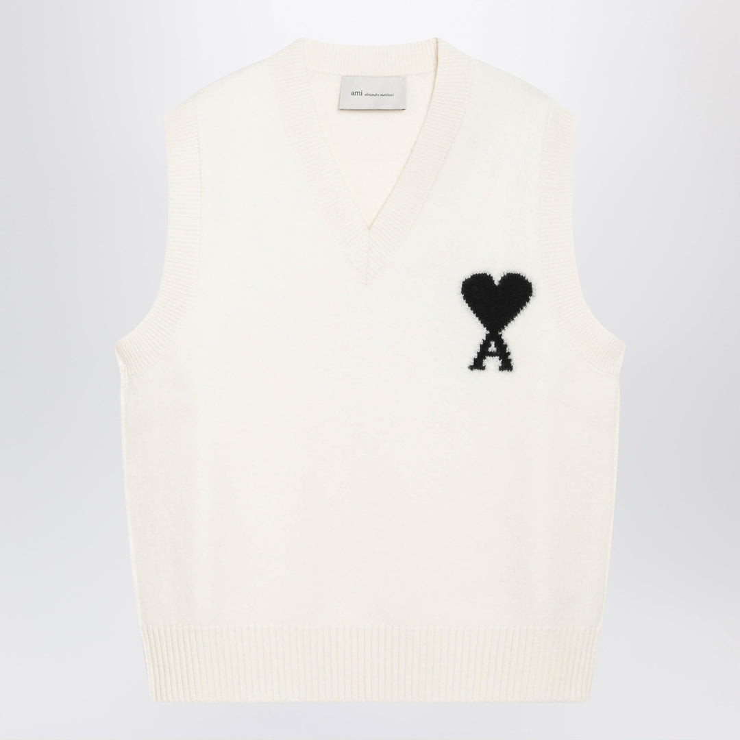 Ami Paris Vests - White | 89d74bb96d0e18d5631805ed722d99c97d1af2ee